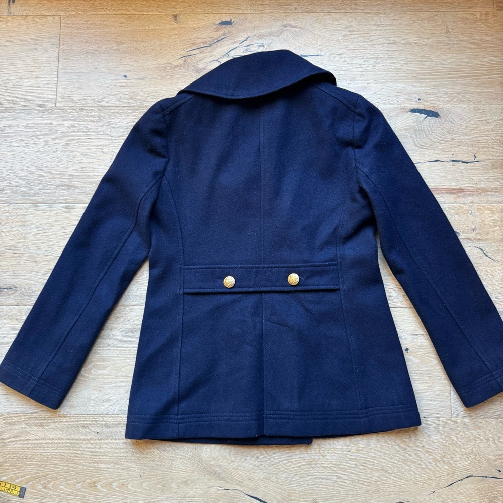 🔥CLASSIC NAVY PEA COAT🔥sz 6 JCREW price firm! - Picture 9 of 12
